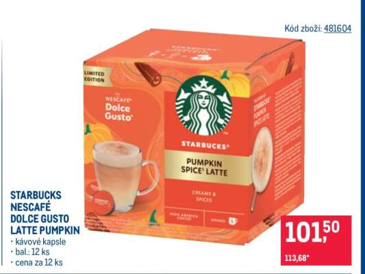 STARBUCKS NESCAFÉ DOLCE GUSTO LATTE PUMPKIN