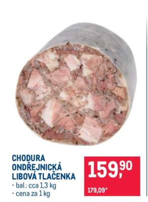 CHODURA ONDŘEJNICKÁ LIBOVÁ TLAČENKA