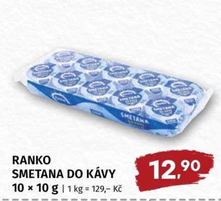 RANKO SMETANA DO KÁVY