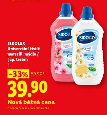 SIDOLUX Univerzální čistič marseill. mýdlo / jap. třešeň
