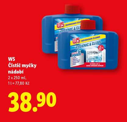 W5 Čistič myčky nádobí
