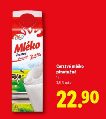 ČERSTVÉ MLÉKO PLNOTUČNÉ