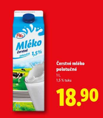 Čerstvé mléko polotučné