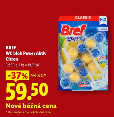 BREF WC blok Power Aktiv Citron