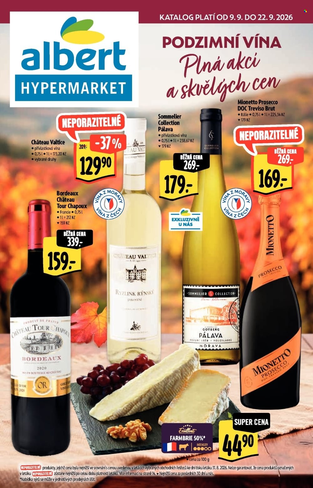 Leták Albert Hypermarket - 9. 9. 2026 - 22. 9. 2026. Strana 1