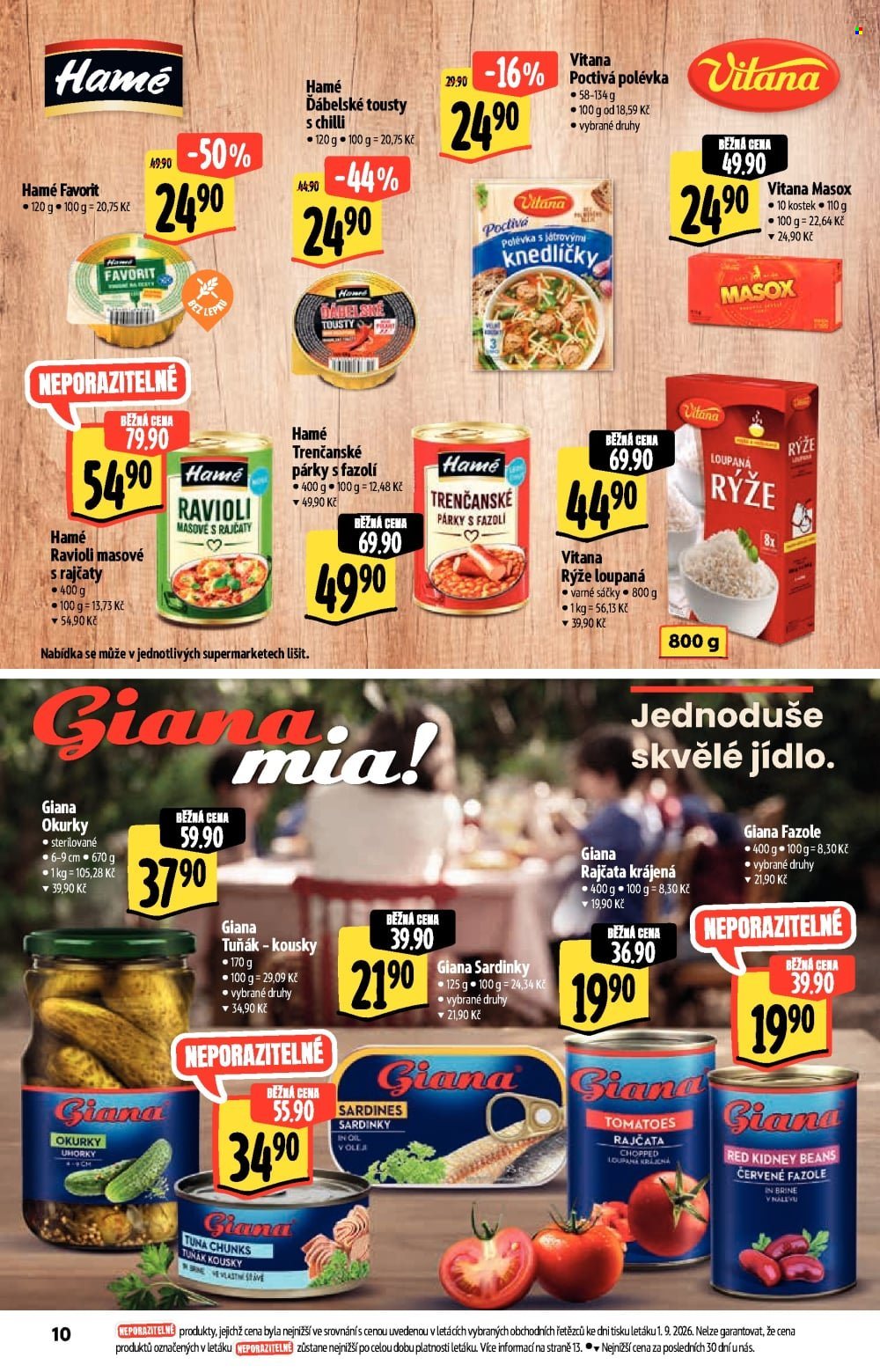 Leták Albert Supermarket - 9. 9. 2026 - 22. 9. 2026. Strana 10