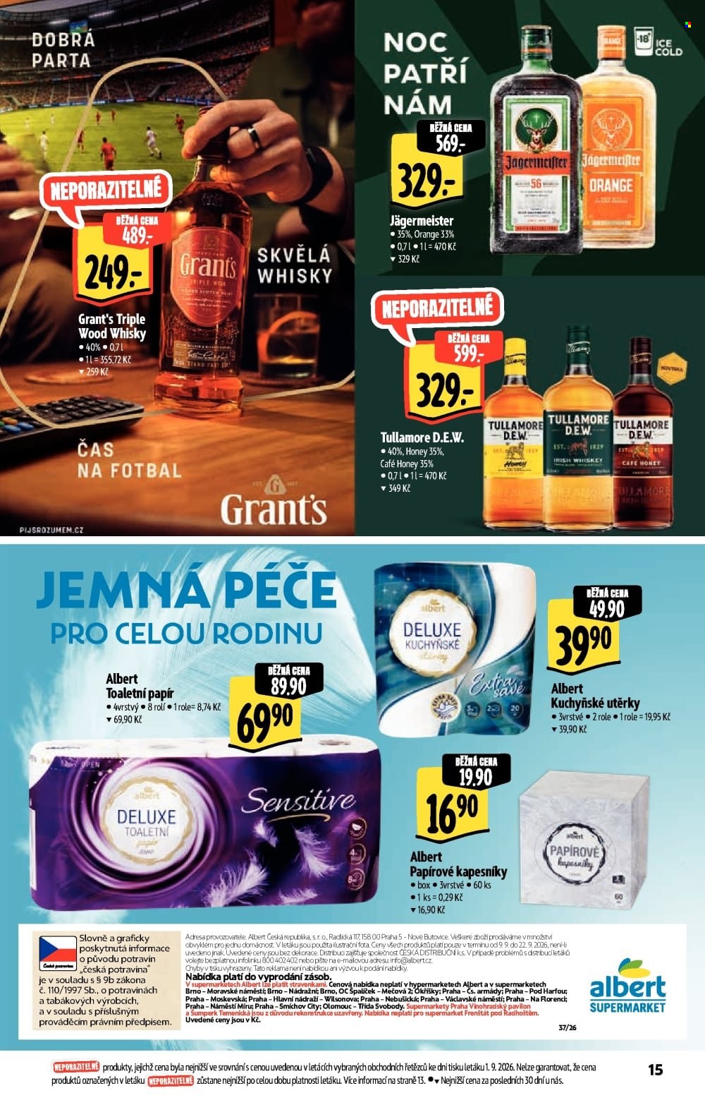 Leták Albert Supermarket - 9. 9. 2026 - 22. 9. 2026. Strana 15