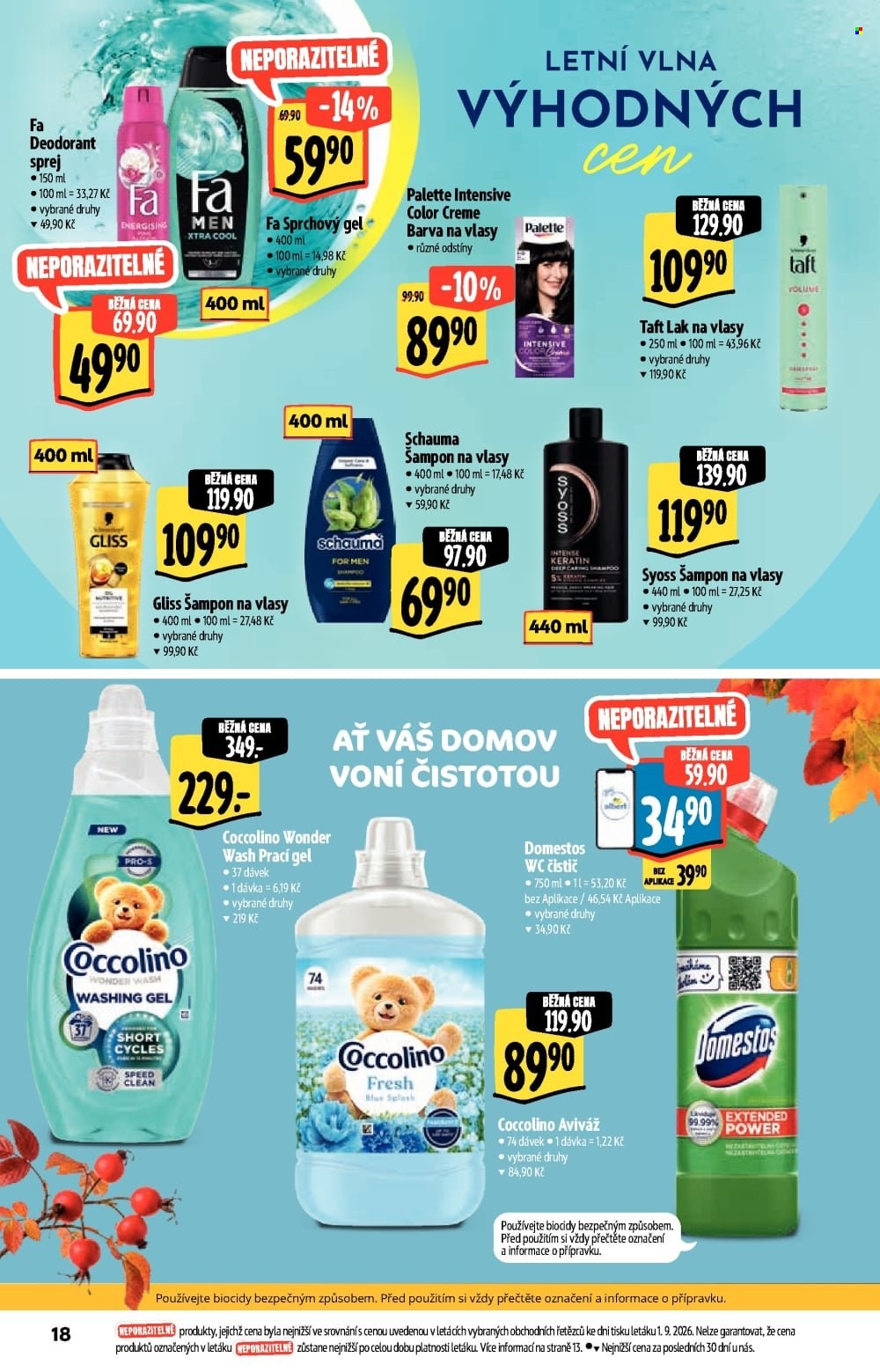 Leták Albert Supermarket - 9. 9. 2026 - 22. 9. 2026. Strana 18