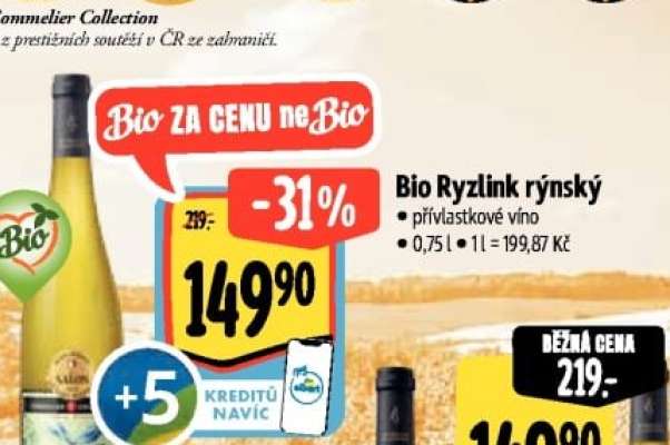 Bio Ryzlink rýnský