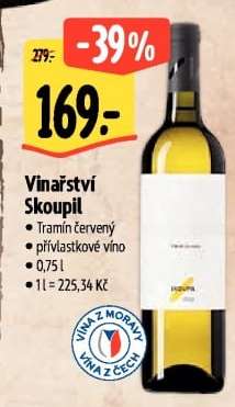 Vinařství Skoupil Tramín červený