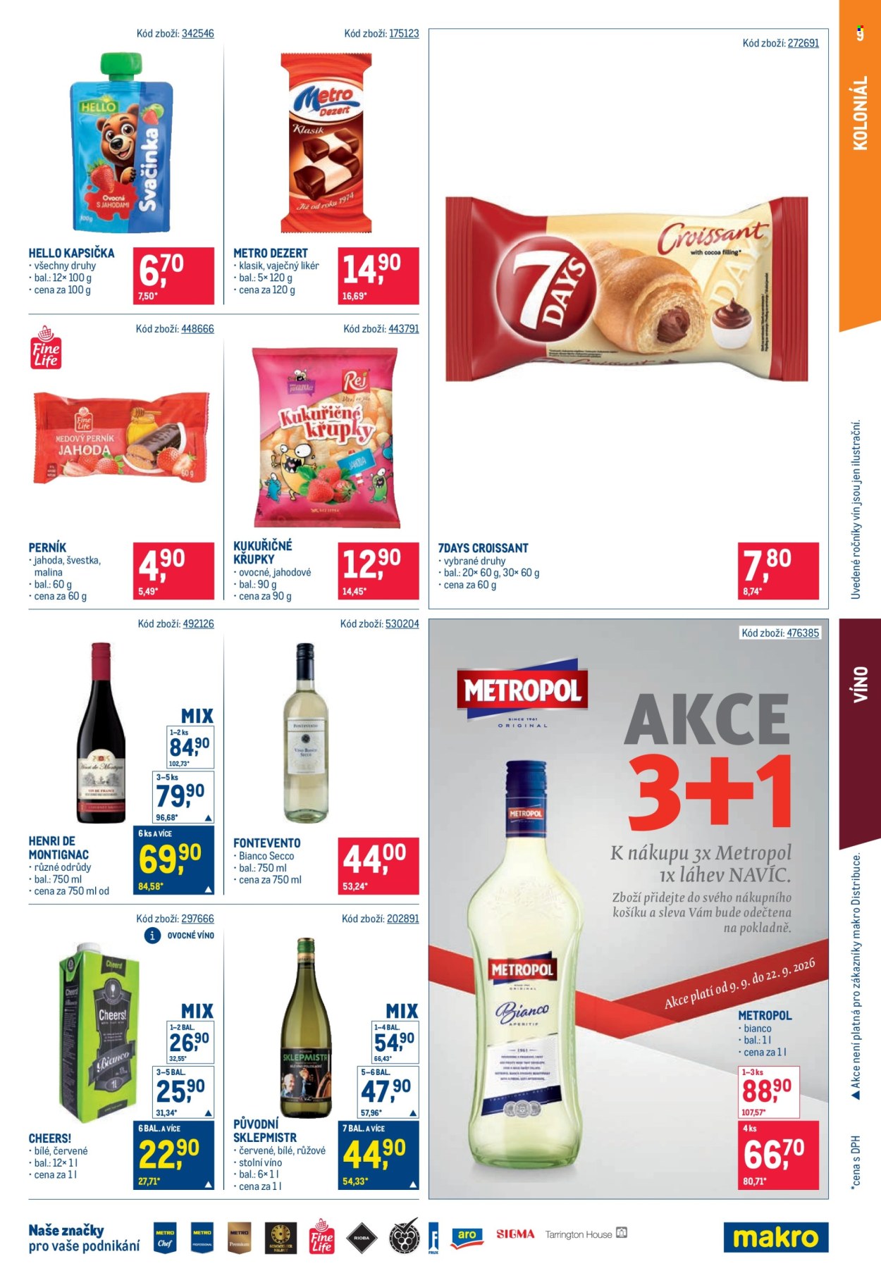 Leták MAKRO - 9. 9. 2026 - 22. 9. 2026. Strana 9