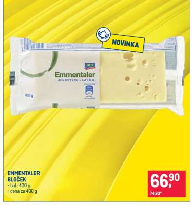 EMMENTALER BLOČEK