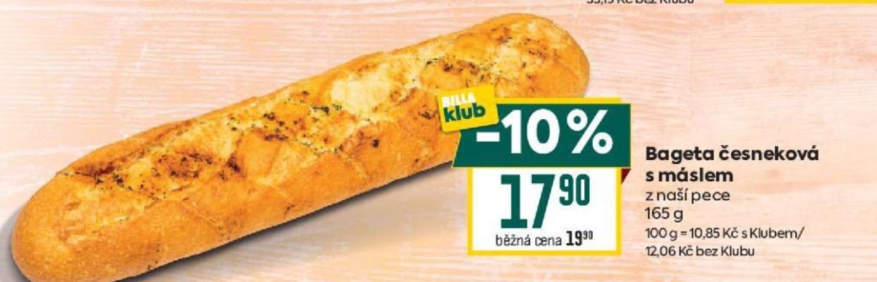 Bageta česneková s máslem