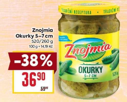 Znojmia Okurky 5–7 cm