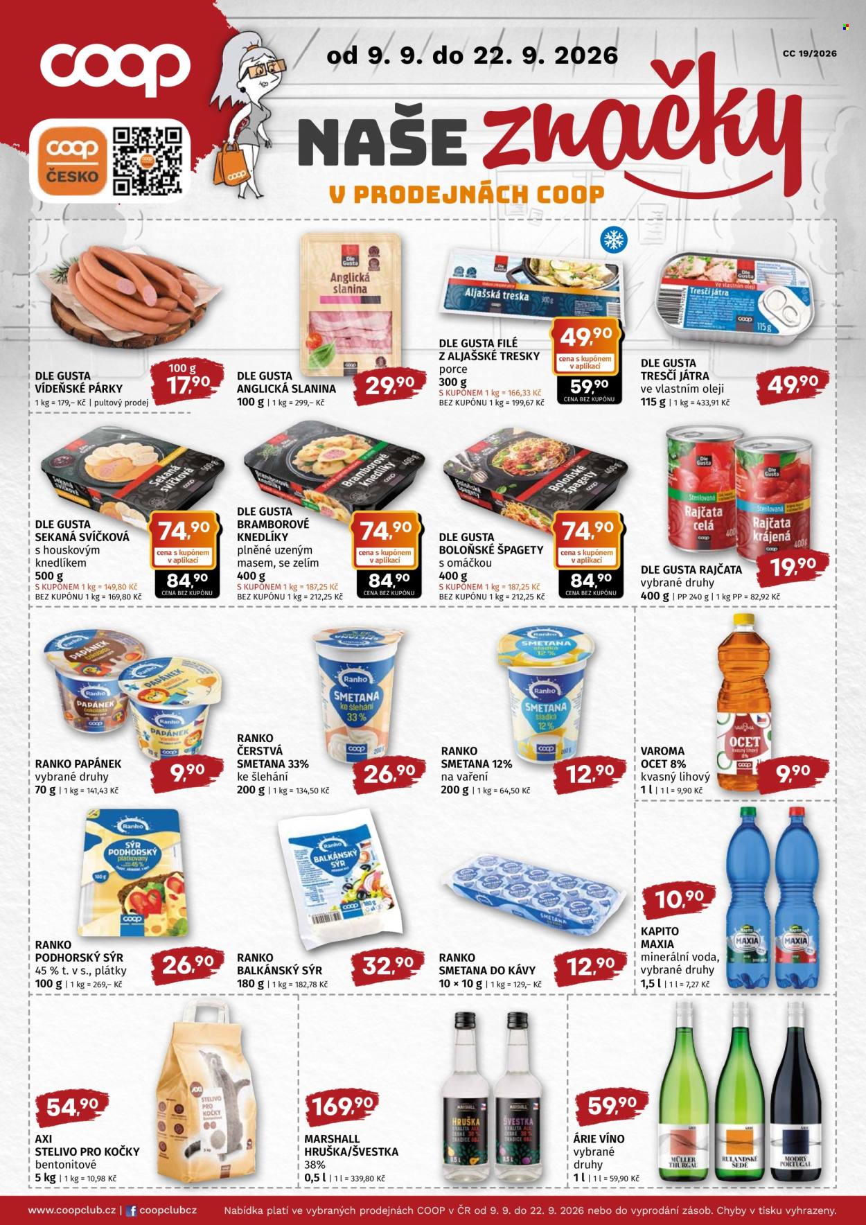 Leták coop TUTY - 9. 9. 2026 - 22. 9. 2026. Strana 2