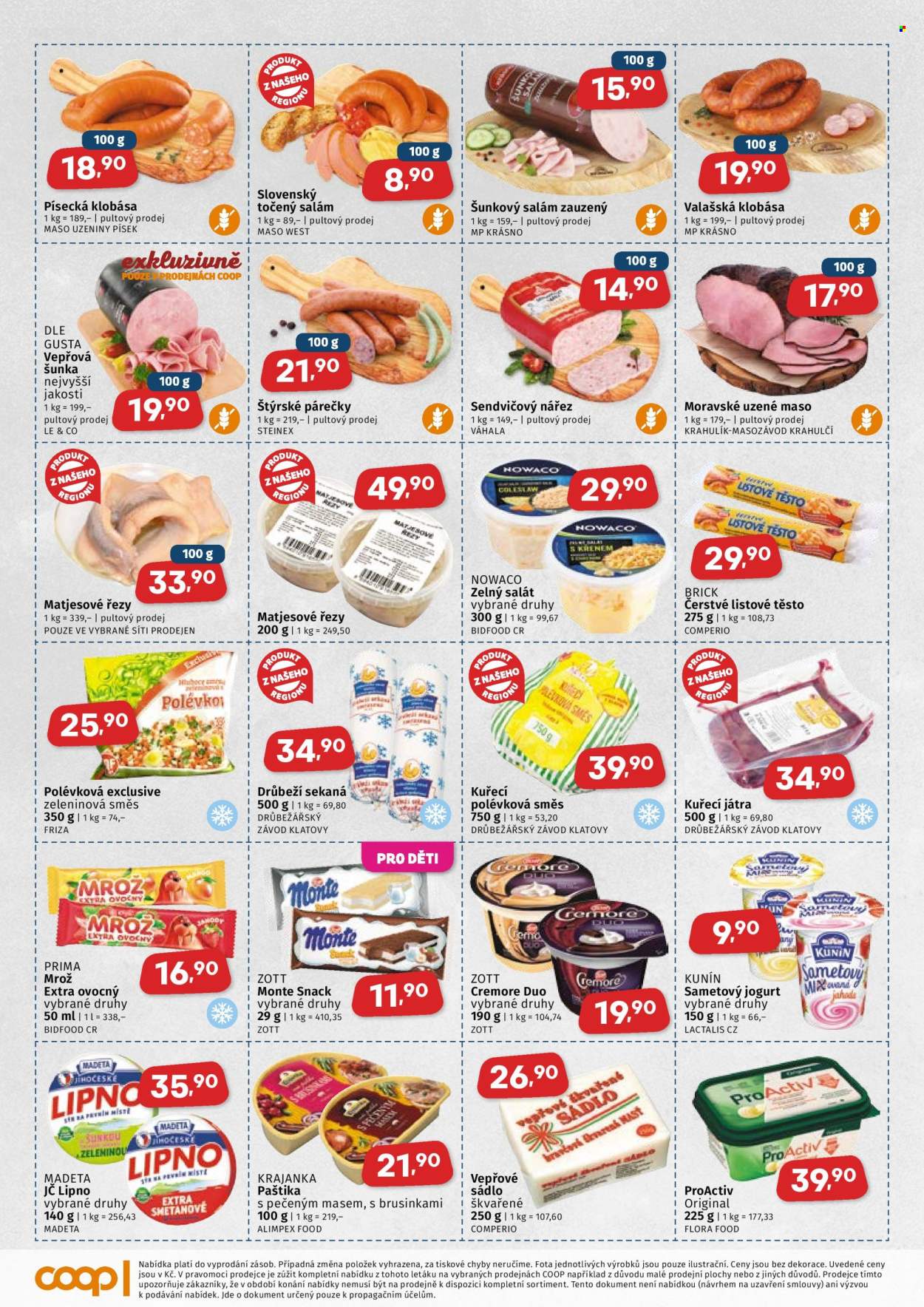 Leták coop JEDNOTA - 9. 9. 2026 - 22. 9. 2026. Strana 2