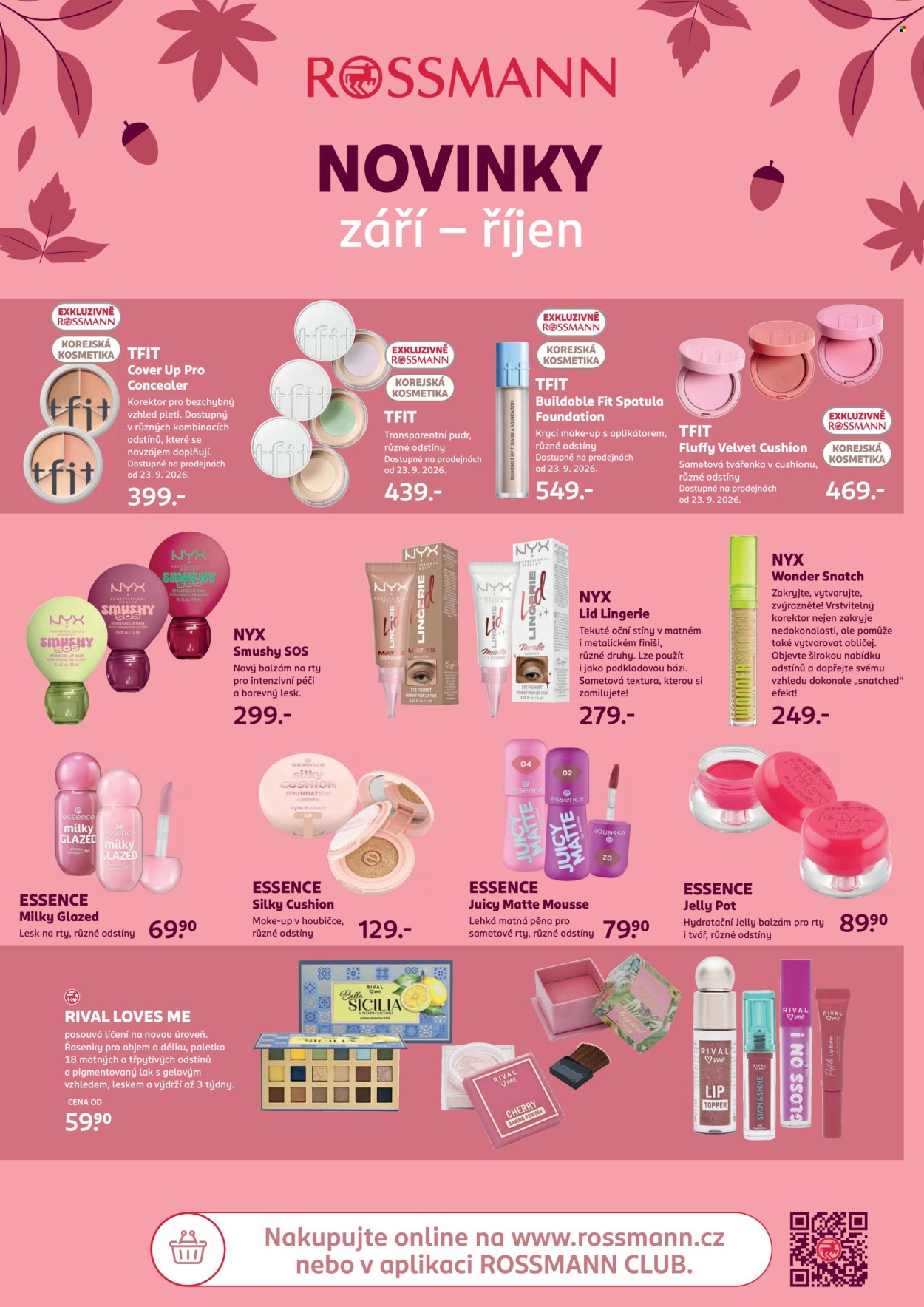 Leták ROSSMANN - 9. 9. 2026 - 6. 10. 2026. Strana 1