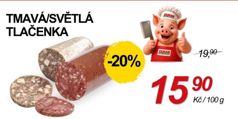Tmavá/světlá tlačenka