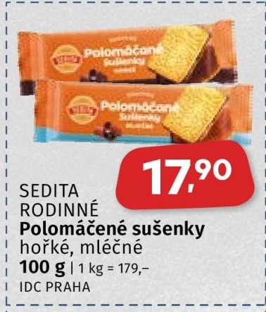 Sedita Rodinné polomáčené sušenky