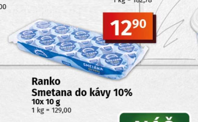 RANKO SMETANA DO KÁVY 10%