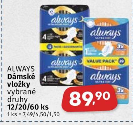 Always Dámské vložky
