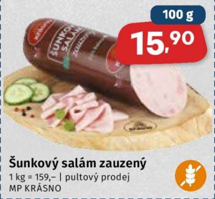 Šunkový salám zauzený