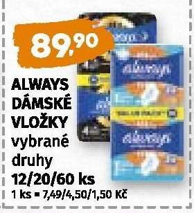 Always Dámské vložky