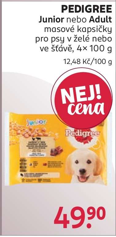 PEDIGREE Junior nebo Adult masové kapsičky