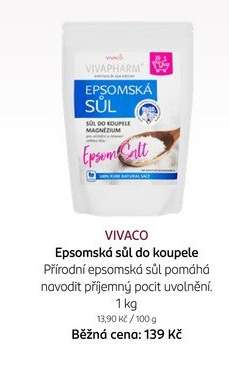 VIVACO Epsomská sůl do koupele
