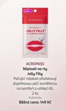 ACROPASS Náplasti na rty Jolly Filly