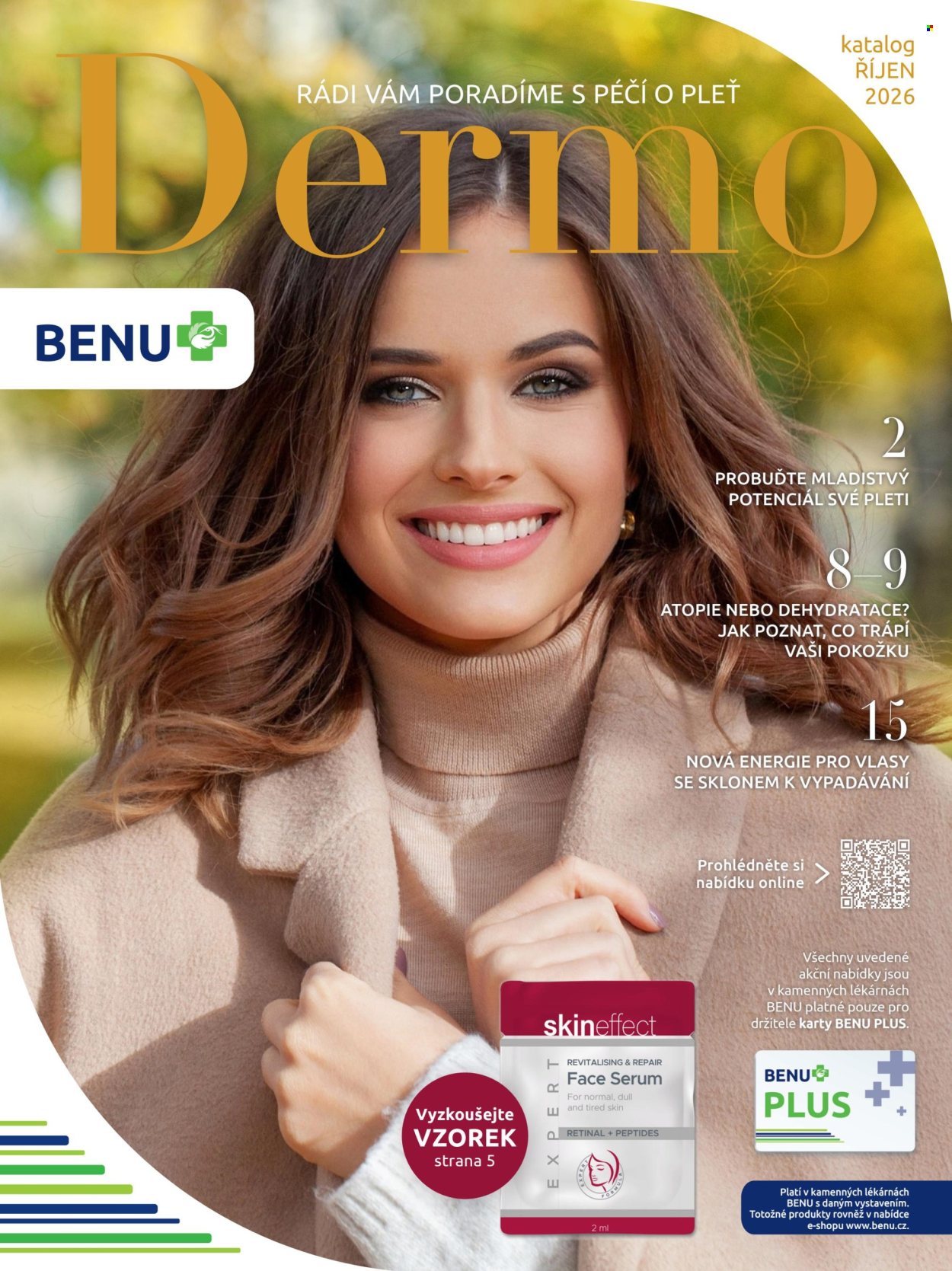 Leták BENU Lékárna - 1. 10. 2026 - 31. 10. 2026. Strana 1