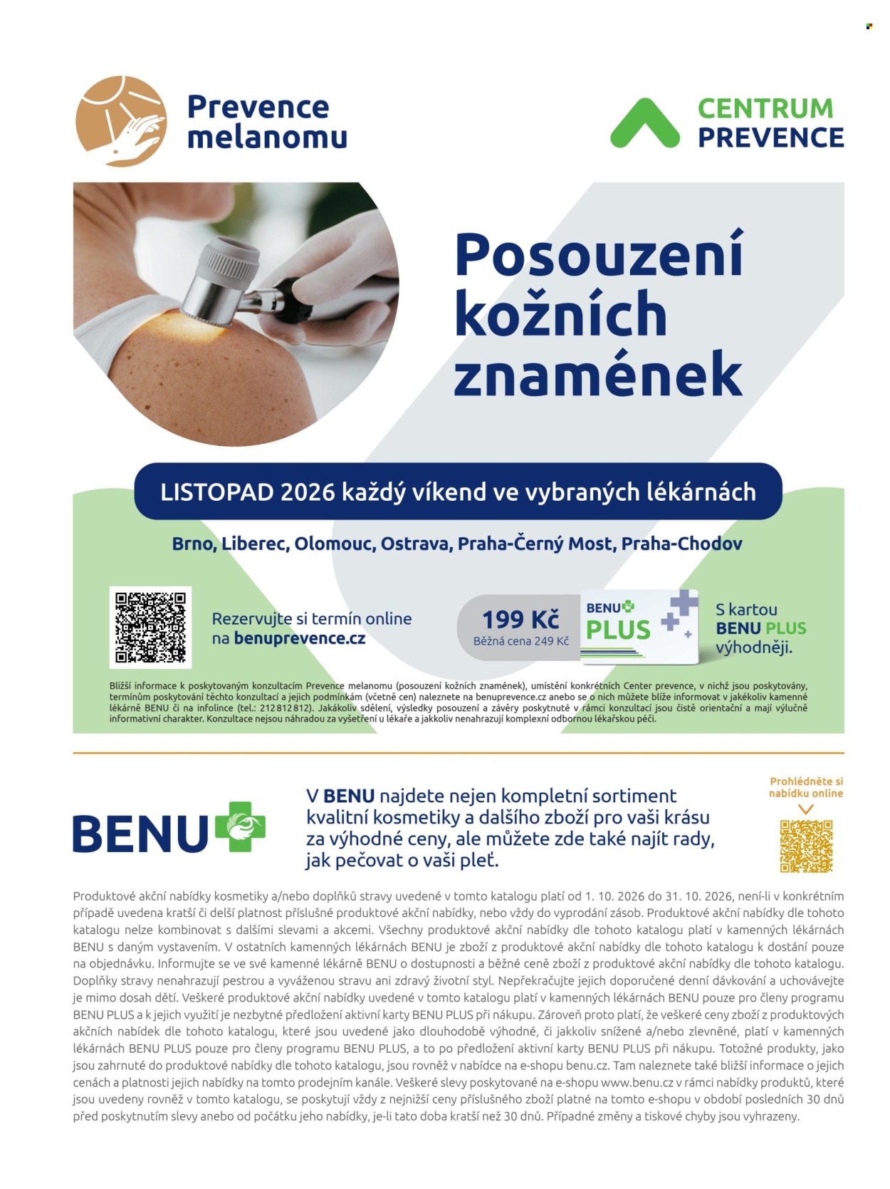 Leták BENU Lékárna - 1. 10. 2026 - 31. 10. 2026. Strana 16