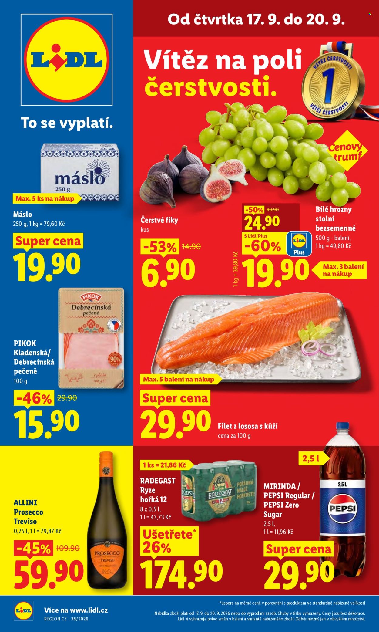Leták Lidl - 17. 9. 2026 - 20. 9. 2026. Strana 1