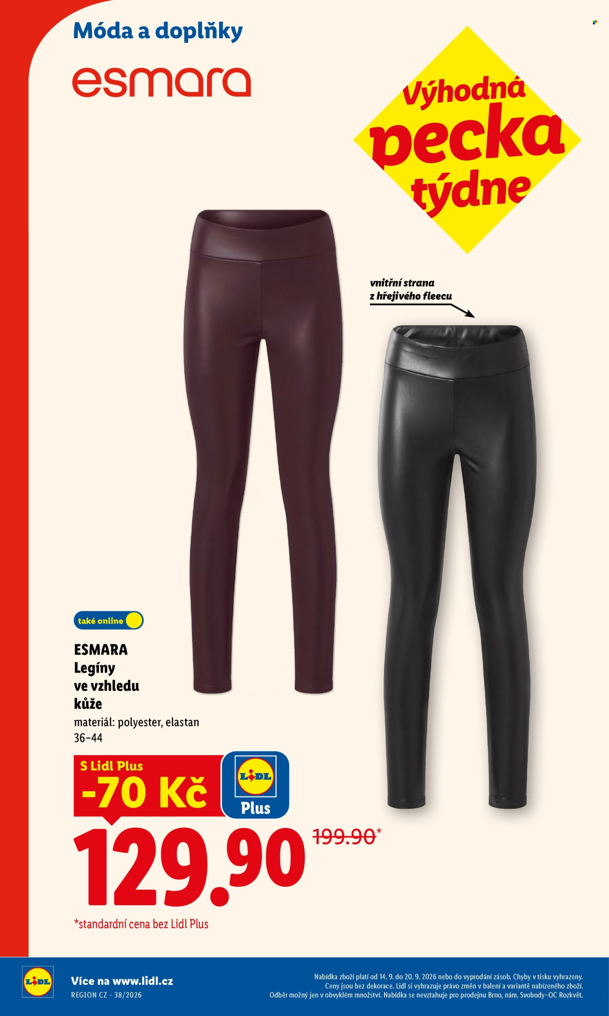 Leták Lidl - 14. 9. 2026 - 20. 9. 2026. Strana 3