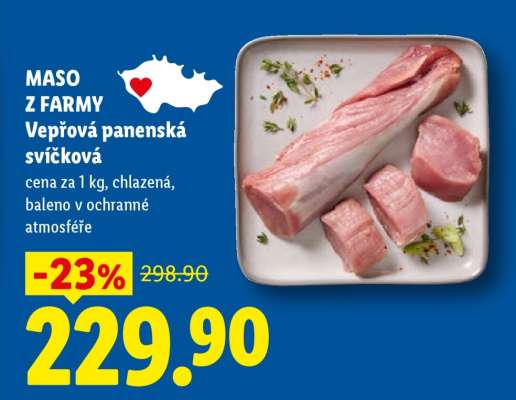 MASO Z FARMY Vepřová panenská svíčková