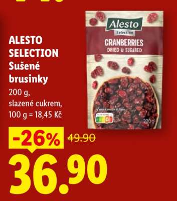 ALESTO SELECTION Sušené brusinky