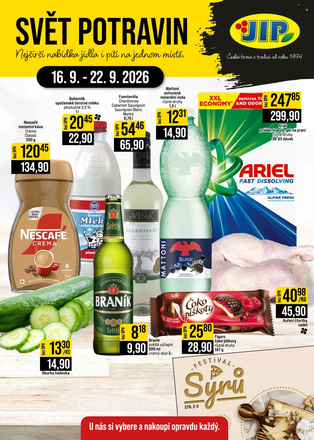 Leták JIP - 16. 9. 2026 - 22. 9. 2026. Strana 1