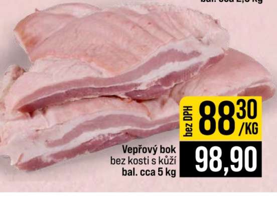 Vepřový bok bez kosti s kůží