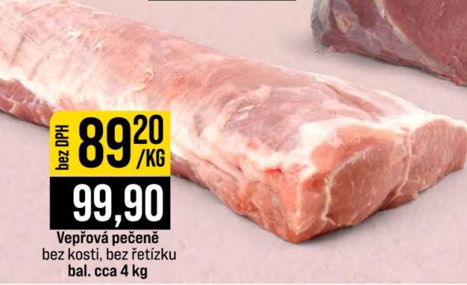 Vepřová pečeně bez kosti, bez řetízku