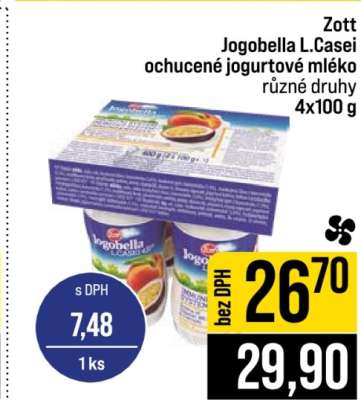 Zott Jogobella L.Casei ochucené jogurtové mléko