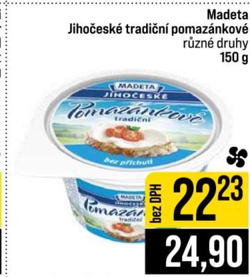 Madeta Jihočeské tradiční pomazánkové