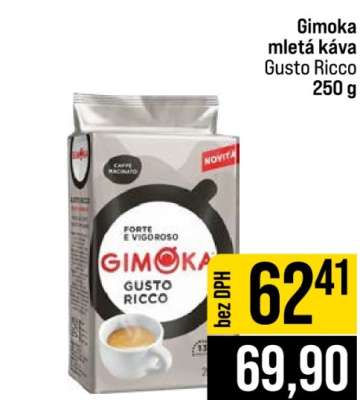 Gimoka mletá káva Gusto Ricco