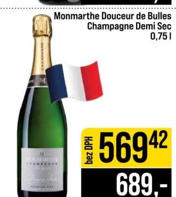 Monmarthe Douceur de Bulles Champagne Demi Sec