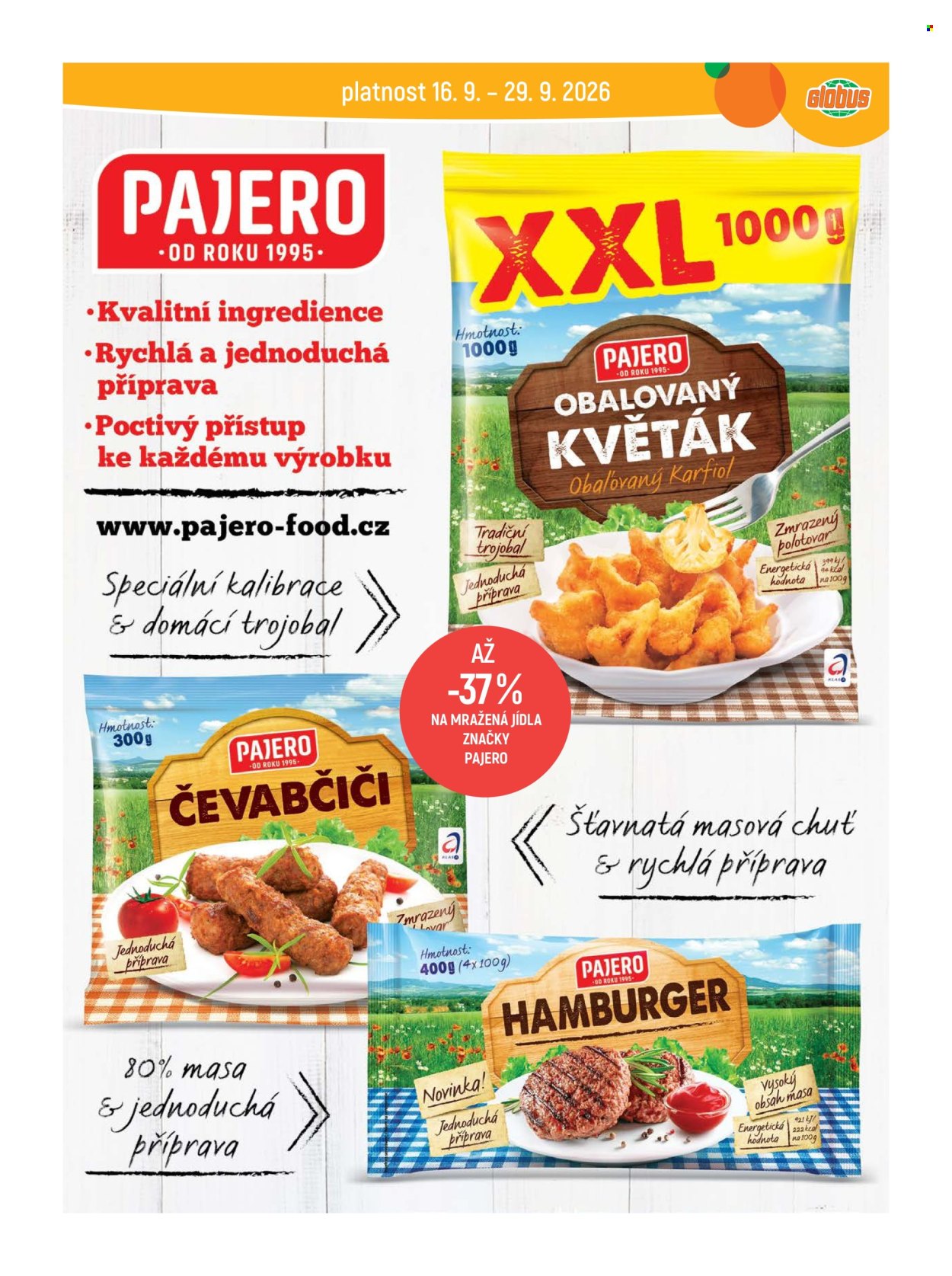 Leták Globus - 16. 9. 2026 - 22. 9. 2026. Strana 19