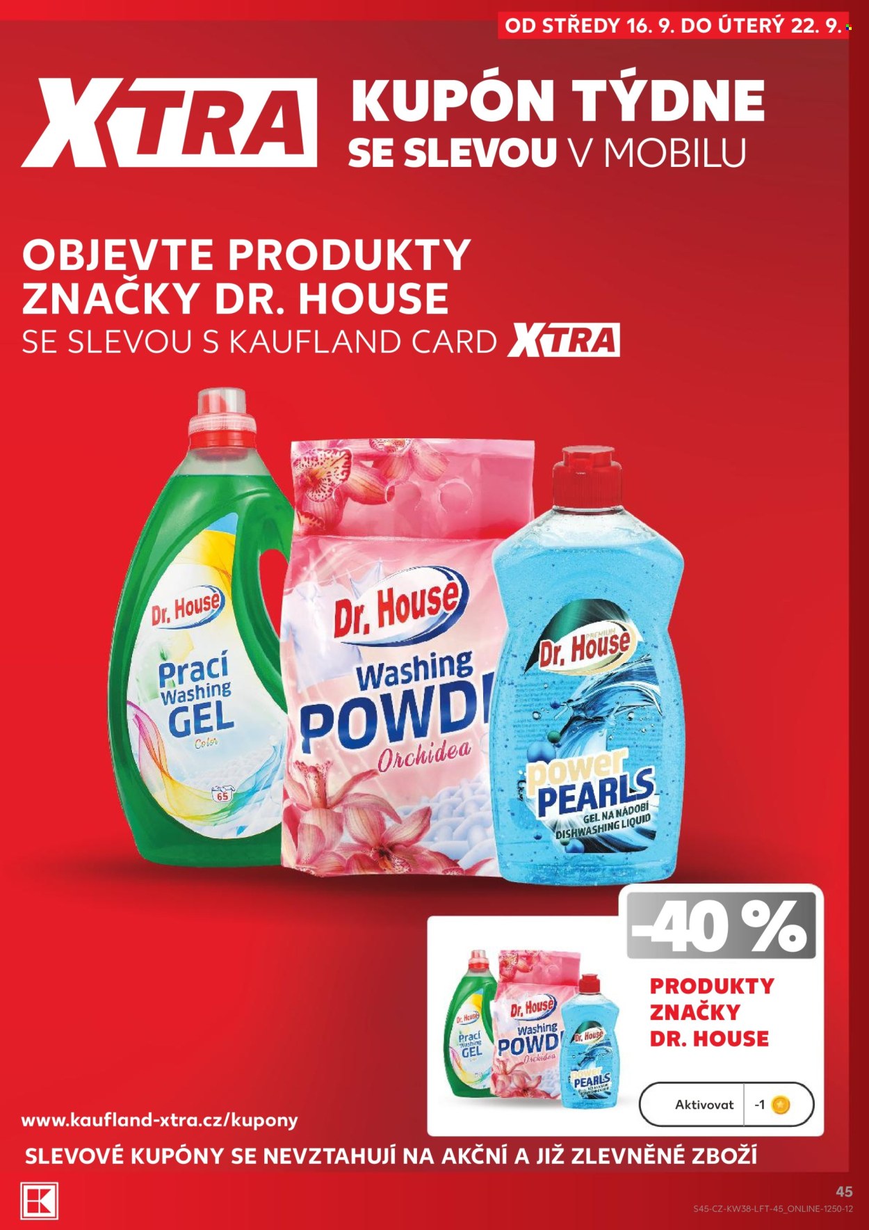 Leták Kaufland - 16. 9. 2026 - 22. 9. 2026. Strana 45