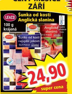 Šunka od kosti Anglická slanina