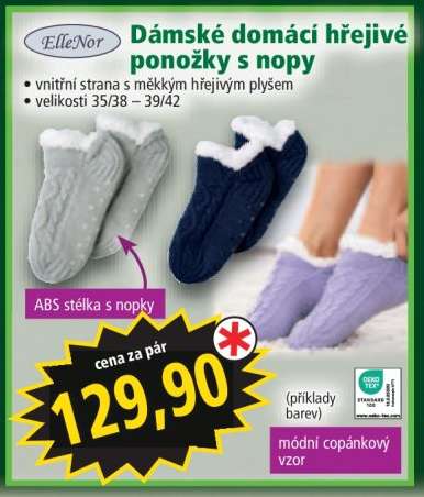 Dámské domácí hřejivé ponožky s nopy