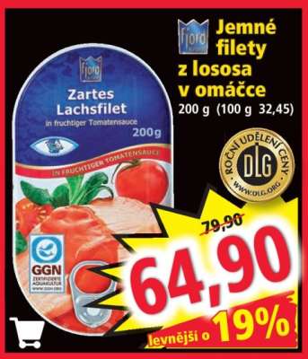 Jemné filety z lososa v omáčce