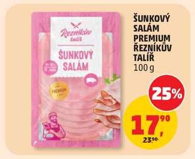 Šunkový salám Premium Řezníkův talíř