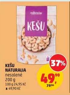KEŠU NATURALIA nesolené